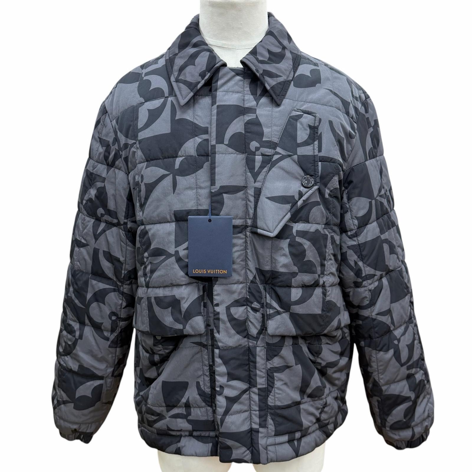 未使用品 ルイヴィトン ジャケット グレー メンズ 50 HMB09E