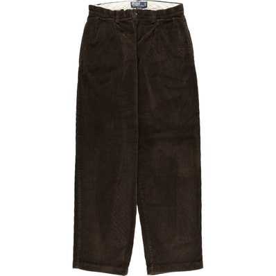 古着 ラルフローレン Ralph Lauren POLO by Ralph Lauren ANDREW PANT ツータック コーデュロイパンツ メンズw30相当/eaa627374