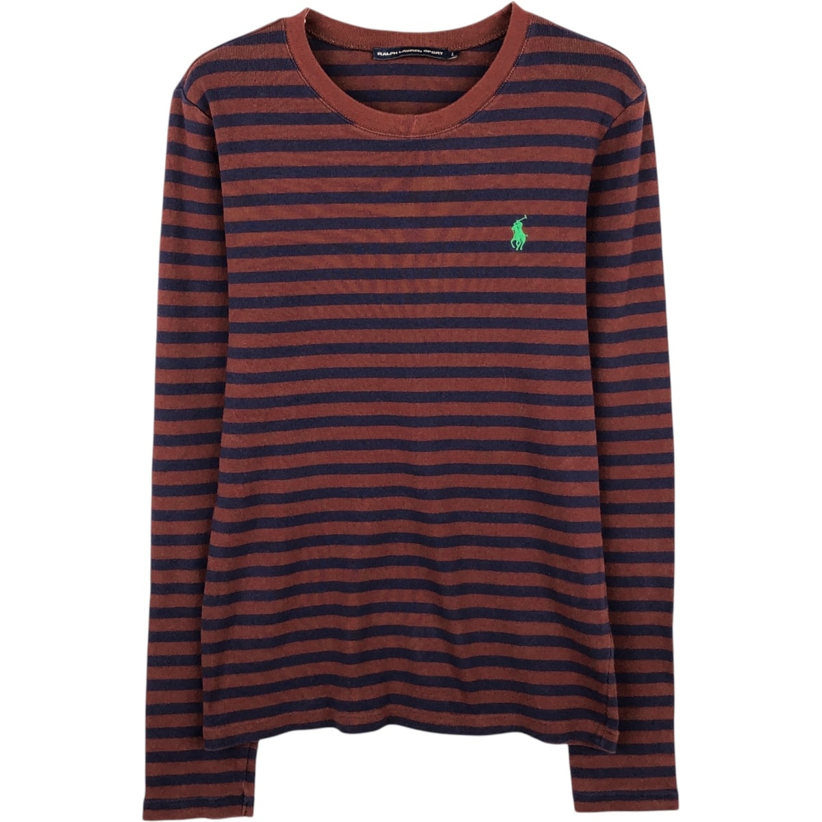 古着 90年代 ラルフローレン Ralph Lauren RALPH LAUREN SPORT ボーダー柄 ロングTシャツ ロンT レディースL相当 ヴィンテージ/eaa620564