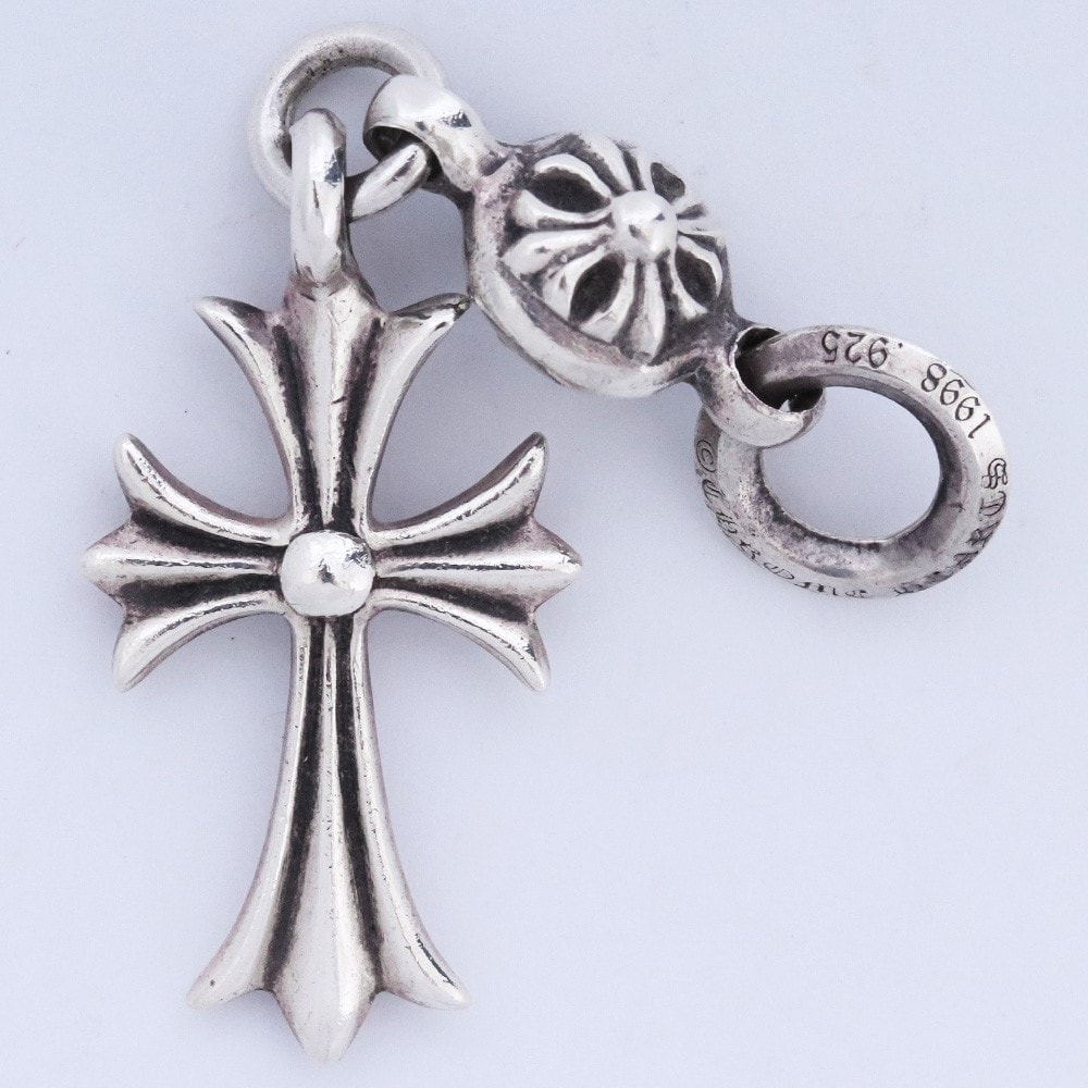 Chrome Hearts 1 Ball Tiny CH Cross Charm "Silver"