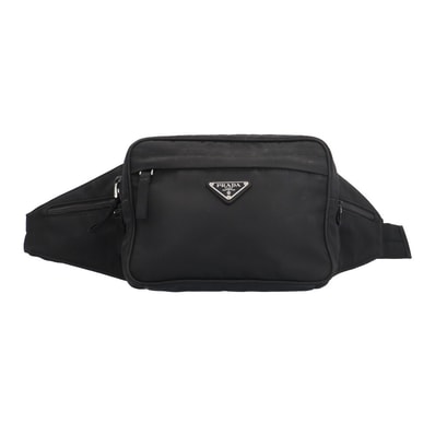 プラダ ボディバッグ ナイロン 2VL001 ブラック ユニセックス PRADA 中古