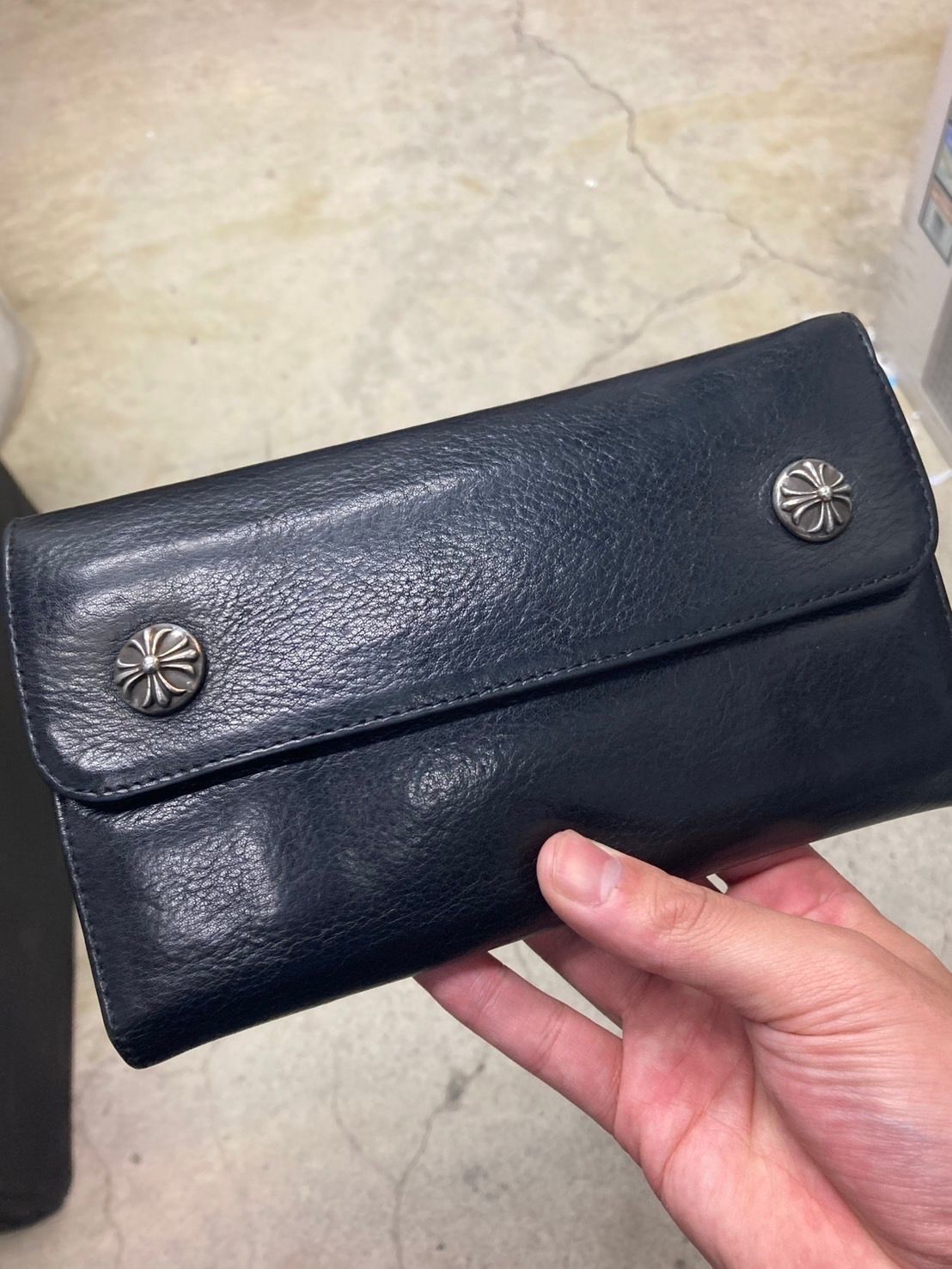 Chrome Hearts Wave Wallet Leather "Black"