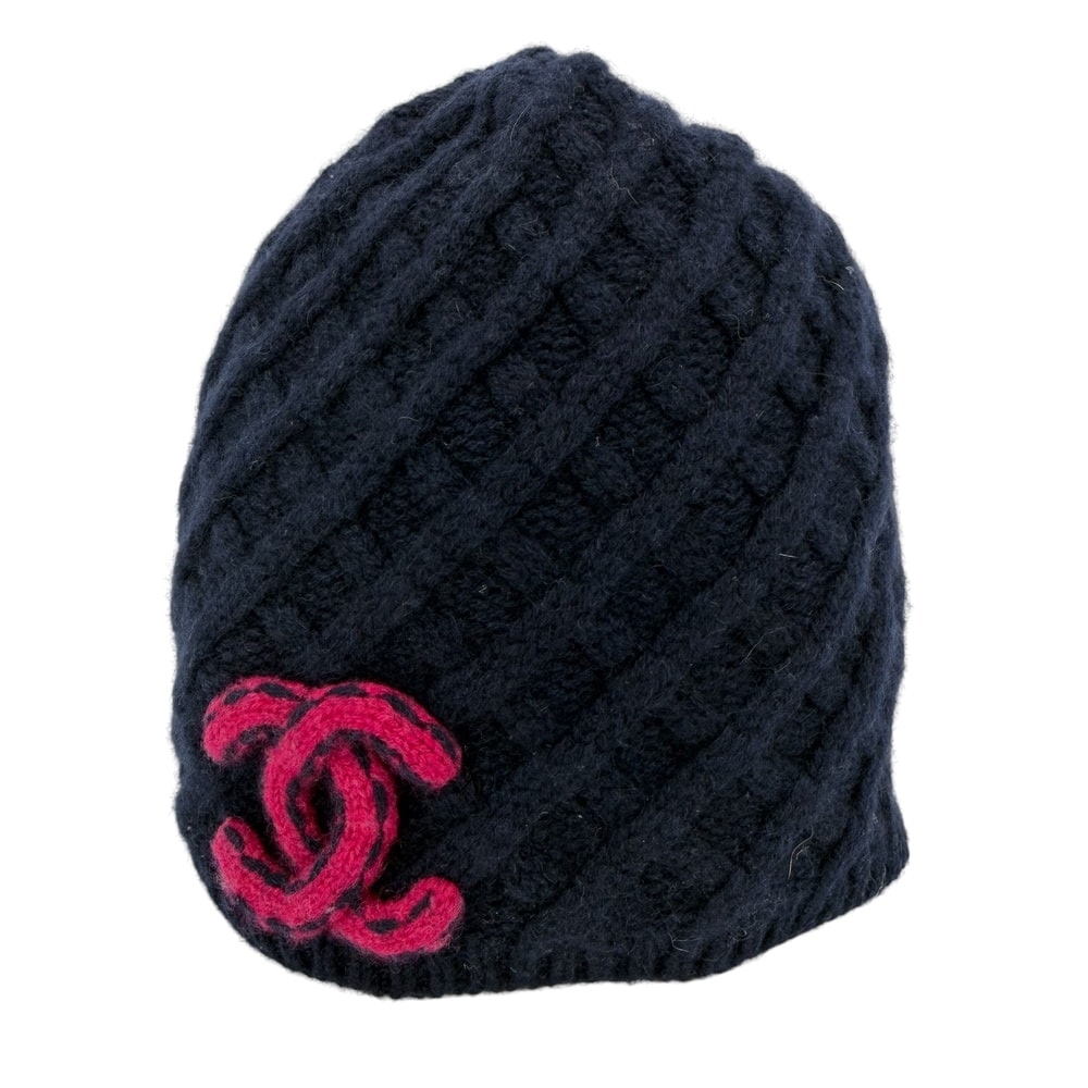B (目立った傷や汚れなし)】CHANEL シャネル ニットキャップ ニット帽