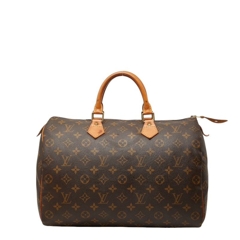 ルイ ヴィトン モノグラム スピーディ35 ハンドバッグ ミニボストンバッグ M41107 ブラウン PVC レザー レディース LOUIS VUITTON 中古