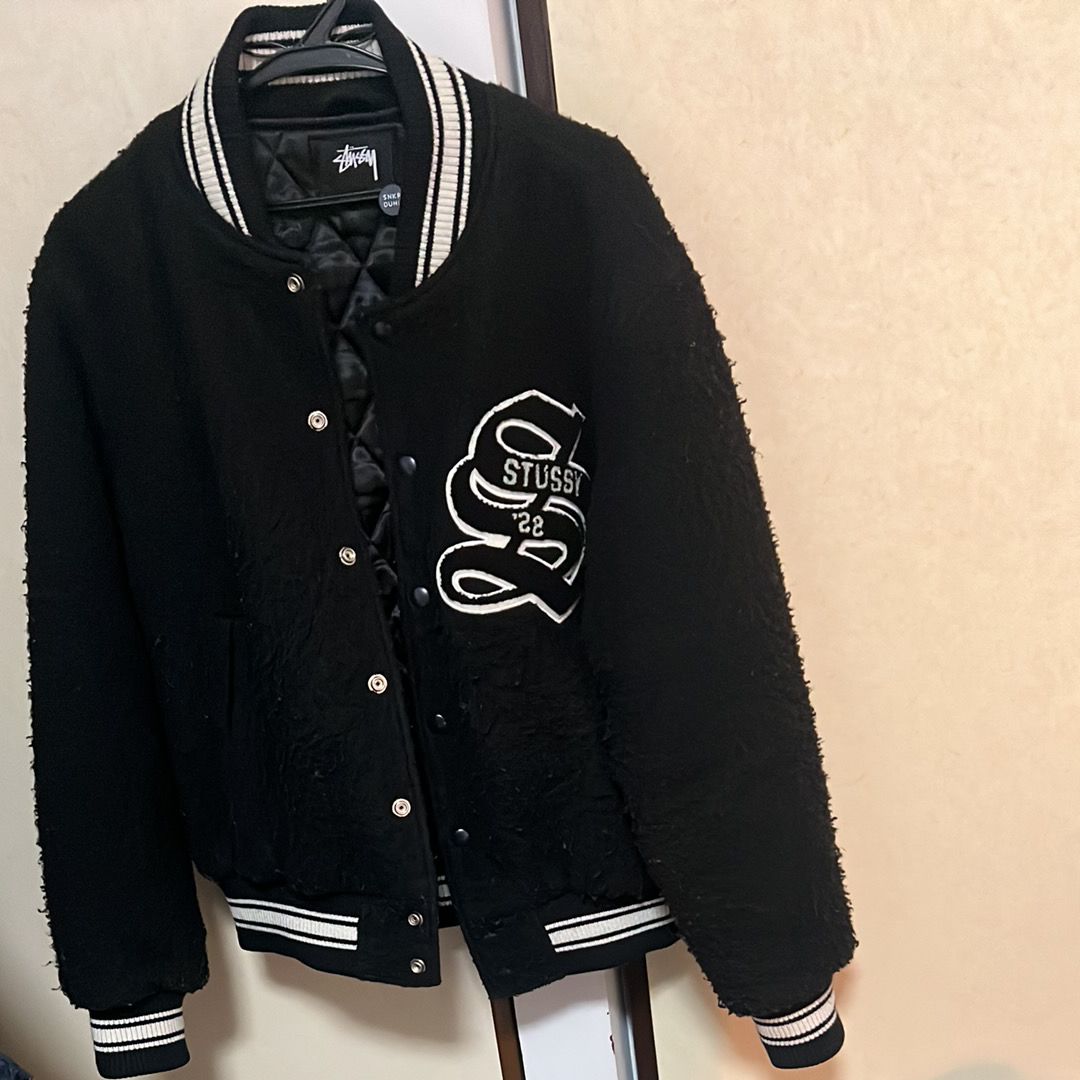 Stussy Casentino Wool Varsity Jacket "Black"