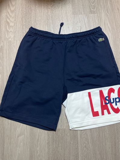 Supreme / Lacoste Logo Panel Sweatshort "Navy"