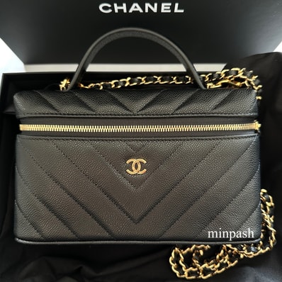 CHANEL ♡ 上品 チェーンヴァニティバニティバッグ 黒 新品