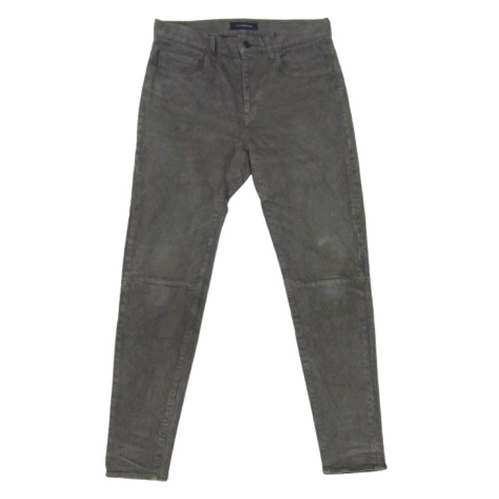 UNDERCOVER アンダーカバー パンツ 19AW JUX4504-2 JohnUNDERCOVER ヒップパッチ切替 ストレッチ カツラギ スリム パンツ グレー系【中古】