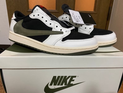 Travis Scott × Nike Women's Air Jordan 1 Low OG "Medium Olive"