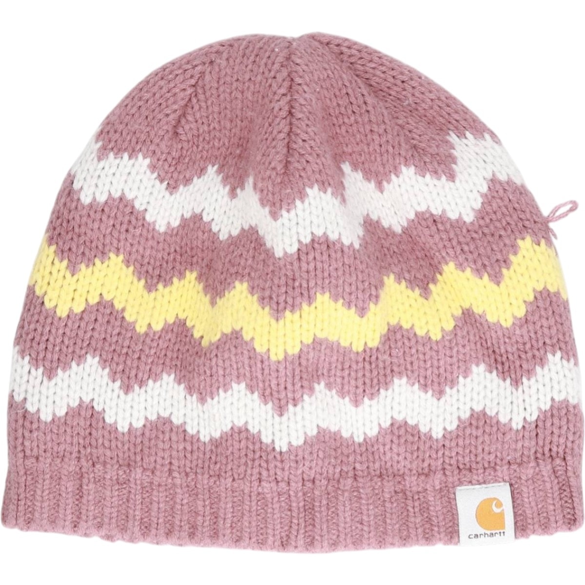 古着 カーハート Carhartt 総柄 ニット帽 ビーニー フリーサイズ相当/gaa006514