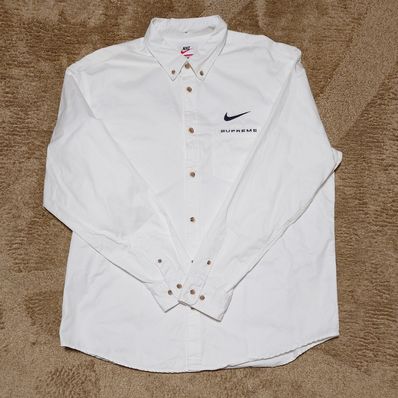 Supreme / Nike® Cotton Twill Shirt "White"