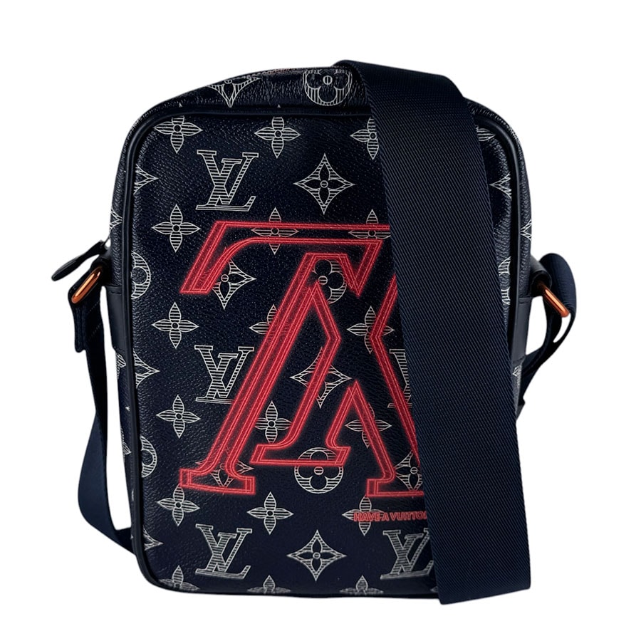 ルイ ヴィトン LOUIS VUITTON ショルダーバッグ モノグラム インク ダヌーブPM/モノグラム インク ネイビー メンズ M43678【中古】 z10585