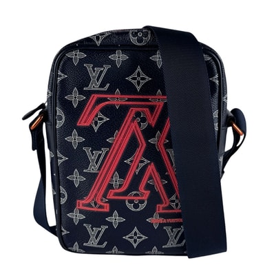 ルイ ヴィトン LOUIS VUITTON ショルダーバッグ モノグラム インク ダヌーブPM/モノグラム インク ネイビー メンズ M43678【中古】 z10585