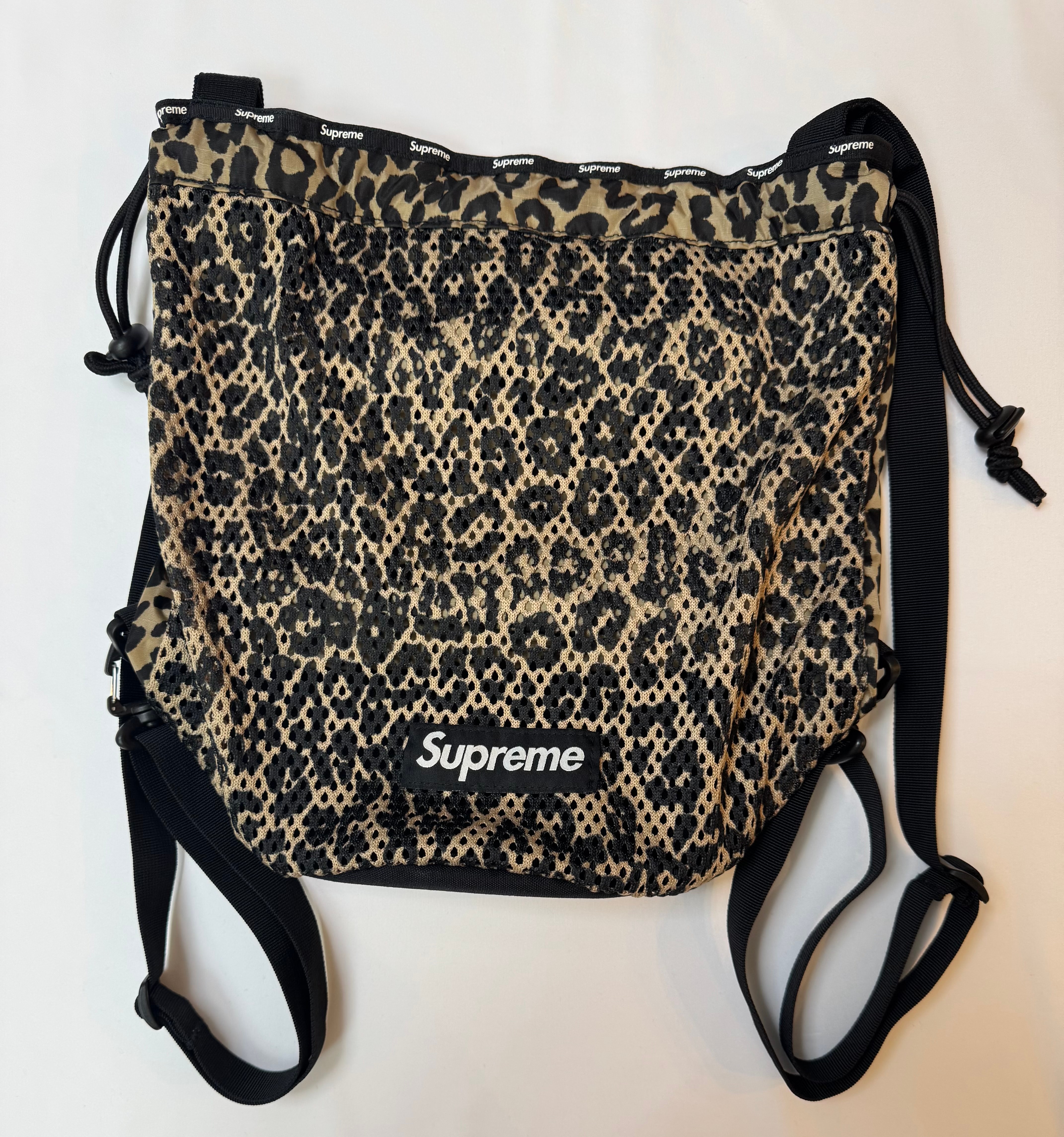 Supreme Mesh Small Backpack "Leopard"