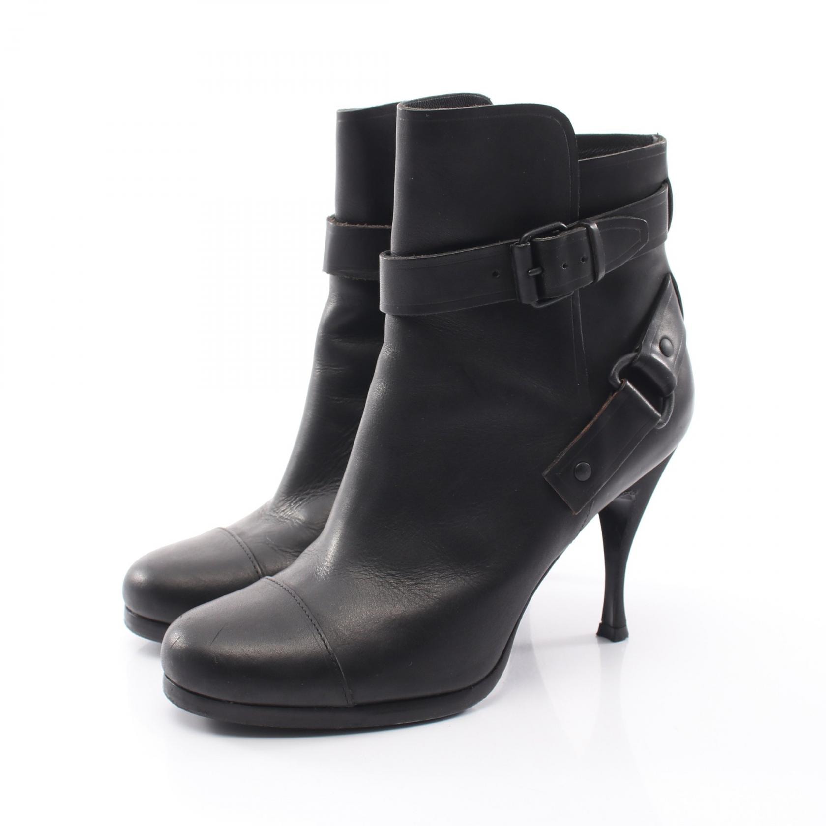 バレンシアガ BALENCIAGA アンクル ブーツ 靴 レザー レディース ブラック系 【中古】