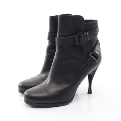 バレンシアガ BALENCIAGA アンクル ブーツ 靴 レザー レディース ブラック系 【中古】