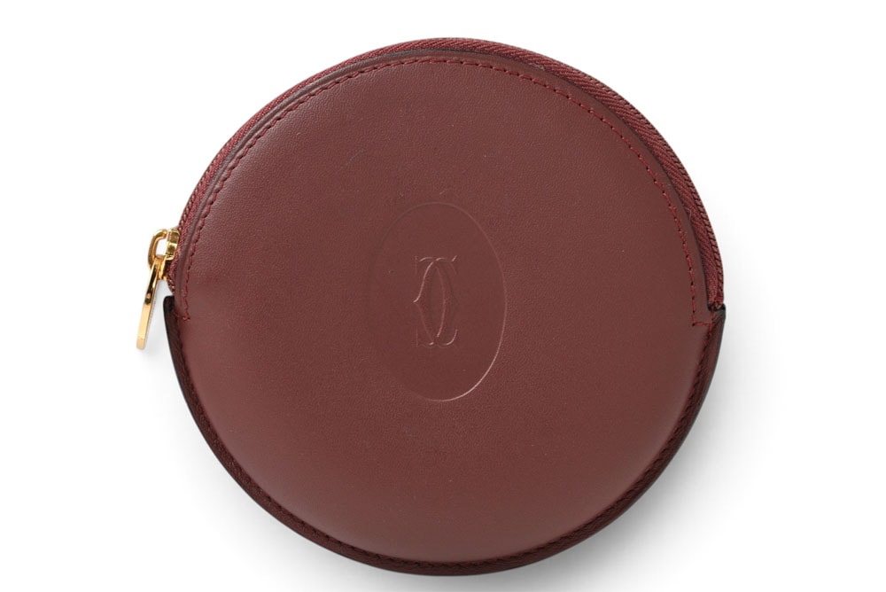 カルティエ コインケース/小銭入れ Cartier ヴィンテージ 財布 マスト ドゥ カルティエ ボルドー【中古】