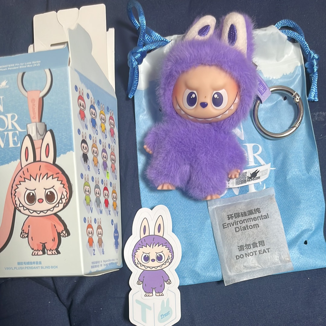 POP MART THE MONSTERS (LABUBU) Pin for Love Series-Vinyl Plush Pendant (N-Z) T