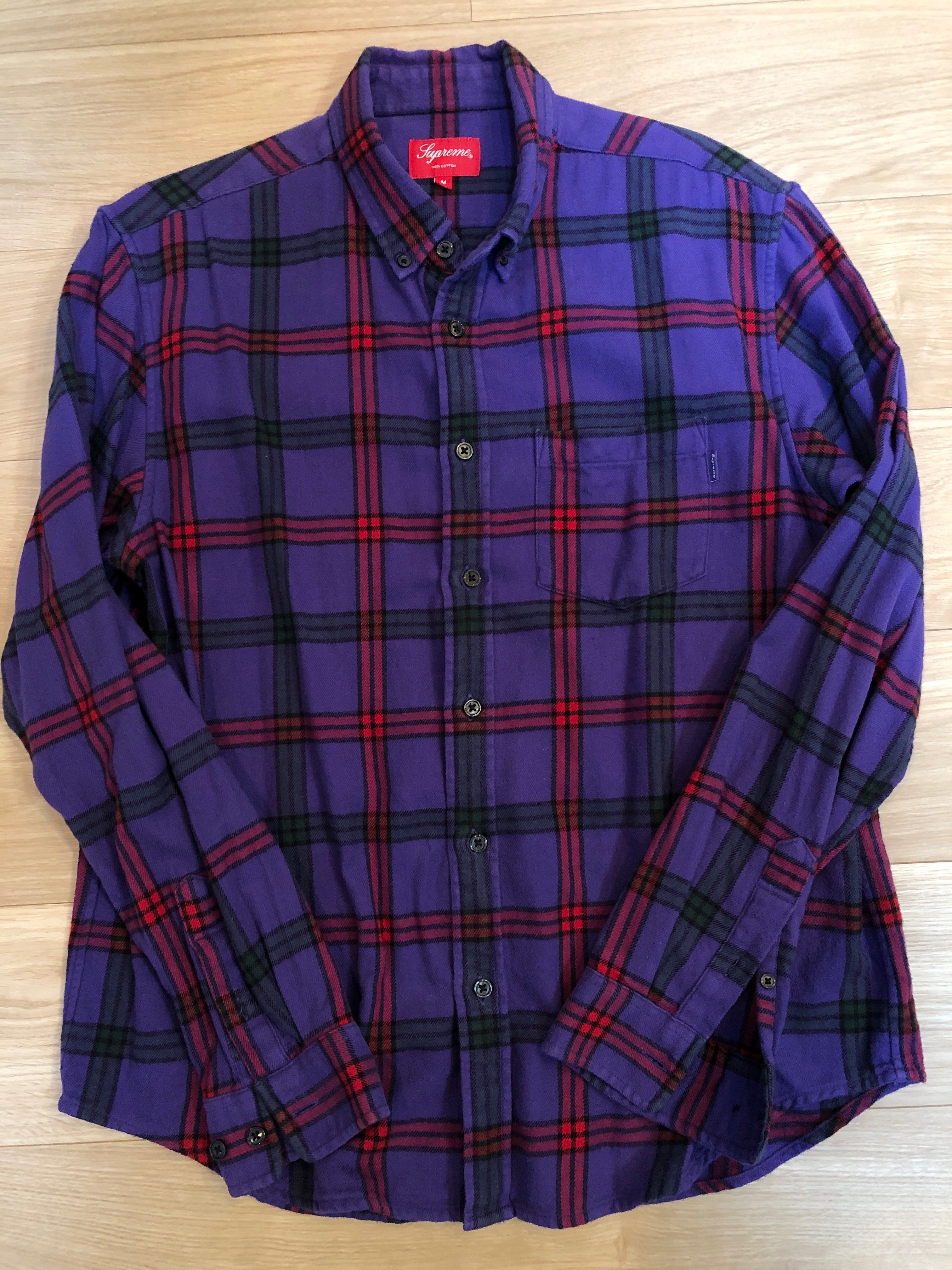 Supreme Tartan Flannel Shirt ネルシャツ