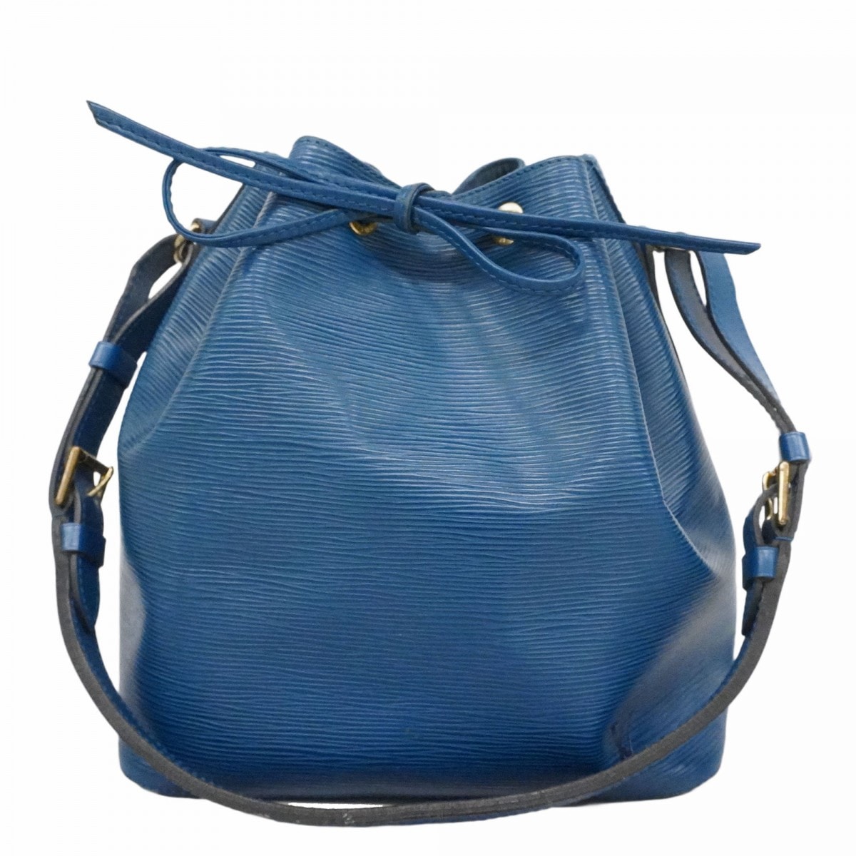 【6dd4157-k】ルイヴィトン ショルダーバッグ エピ プチノエ M44105 トレドブルー【中古】レディース