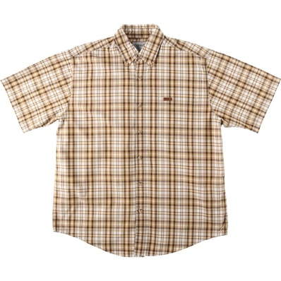古着 カーハート Carhartt チェック柄 ボタンダウン 半袖 ワークシャツ メンズL相当/eaa644965
