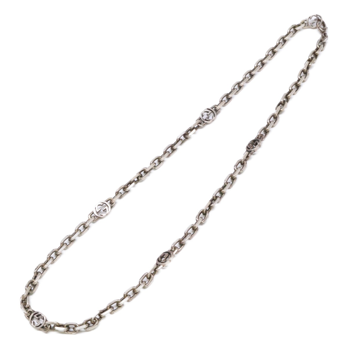 グッチ 【美品】AG925 759703 グッチ インターロッキング チェーン