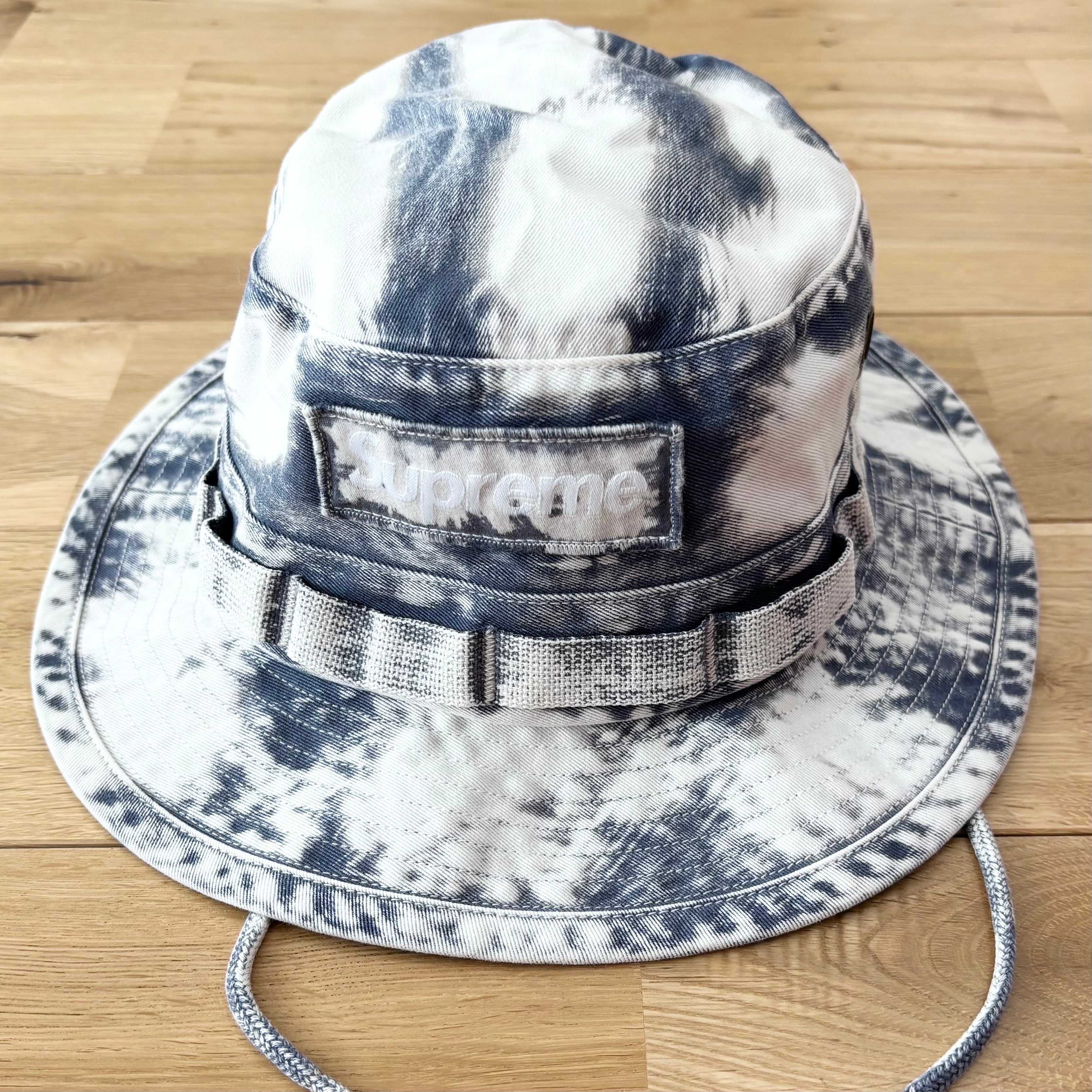 Supreme Bleached Chino Boonie "Navy"