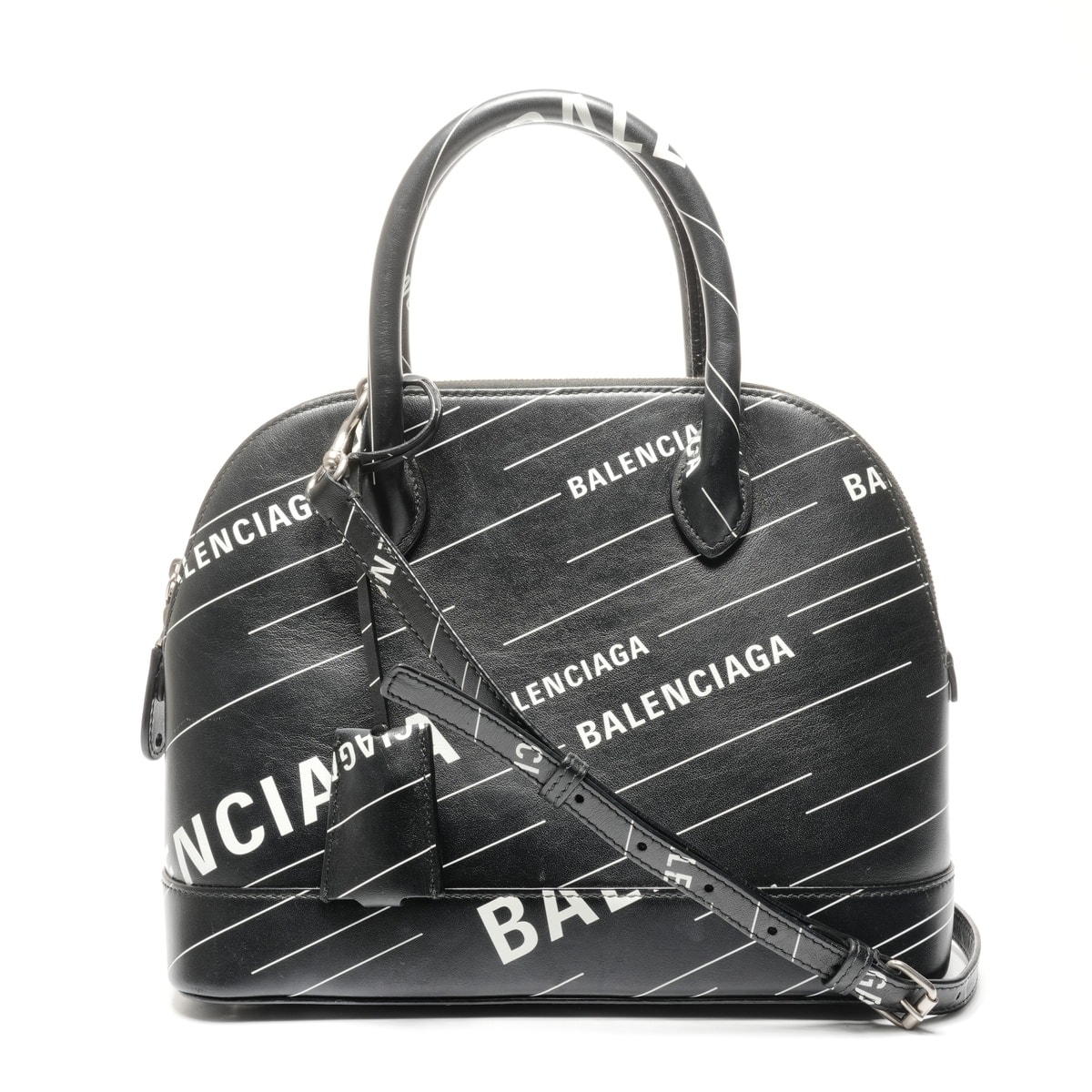 バレンシアガ BALENCIAGA ヴィルトップ 2way M レザー ハンドバッグ【中古】