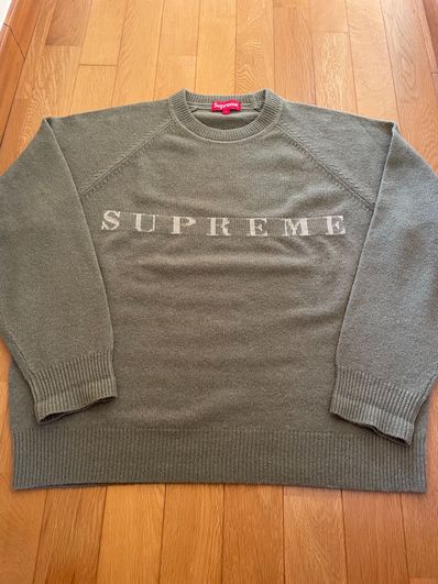 Supreme Stone Washed Sweater "Green"