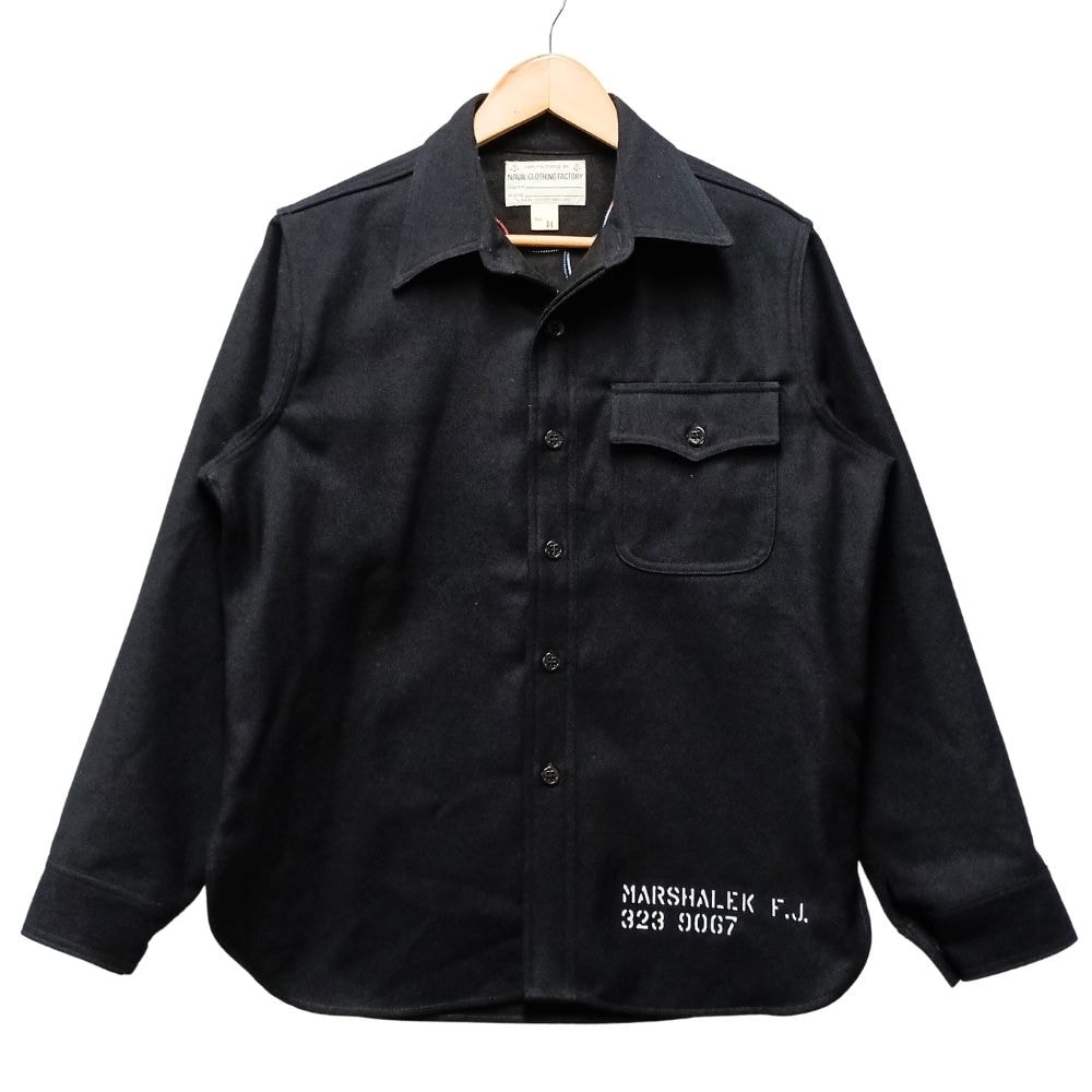 THE REAL MCCOYS ザリアルマッコイズ MS25102 U.S.N. WOOL BLUE FLANNEL SHIRT / U.S.S. BROOKLYN 55621