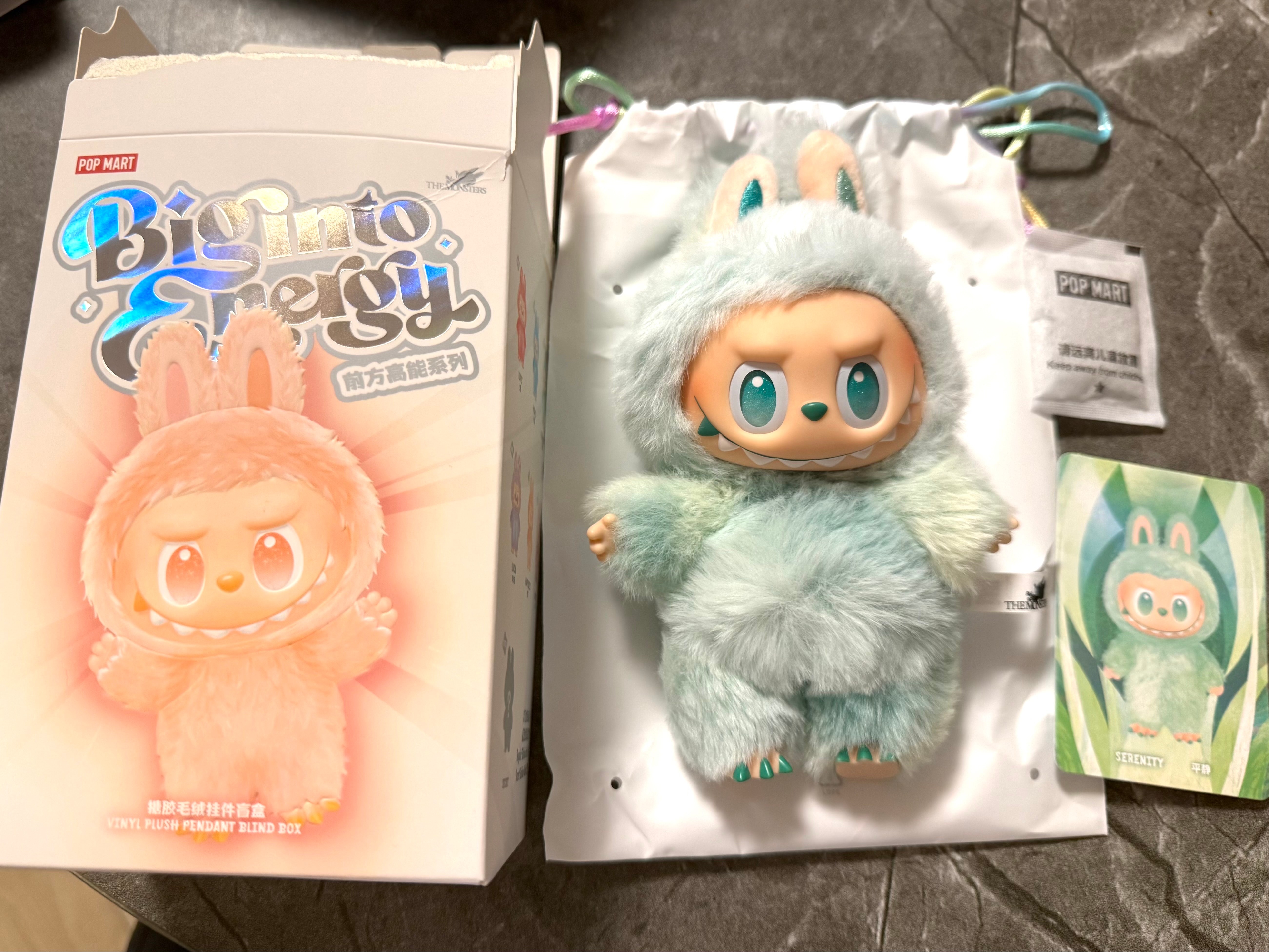 POP MART THE MONSTERS (LABUBU) Big into Energy Series Plush Pendant SERENITY