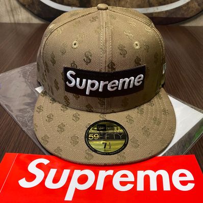 Supreme Monogram Box Logo New Era "Brown"
