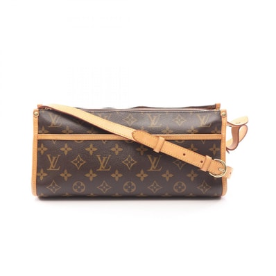 ルイ・ヴィトン LOUIS VUITTON ポパンクール ロン モノグラム ショルダーバッグ バッグ PVCコーティングキャンバス レザー モノグラム レディース ブラウン系 M40008 【中古】
