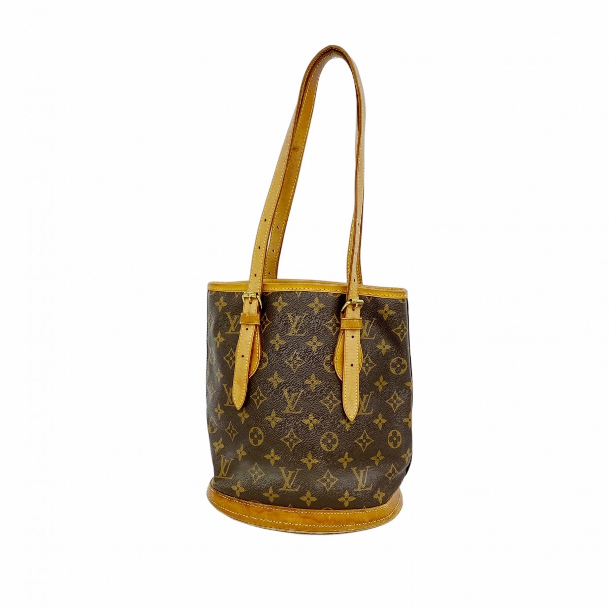 【6de5586】ルイヴィトン トートバッグ モノグラム バケットPM M42238 ブラウン【中古】レディース