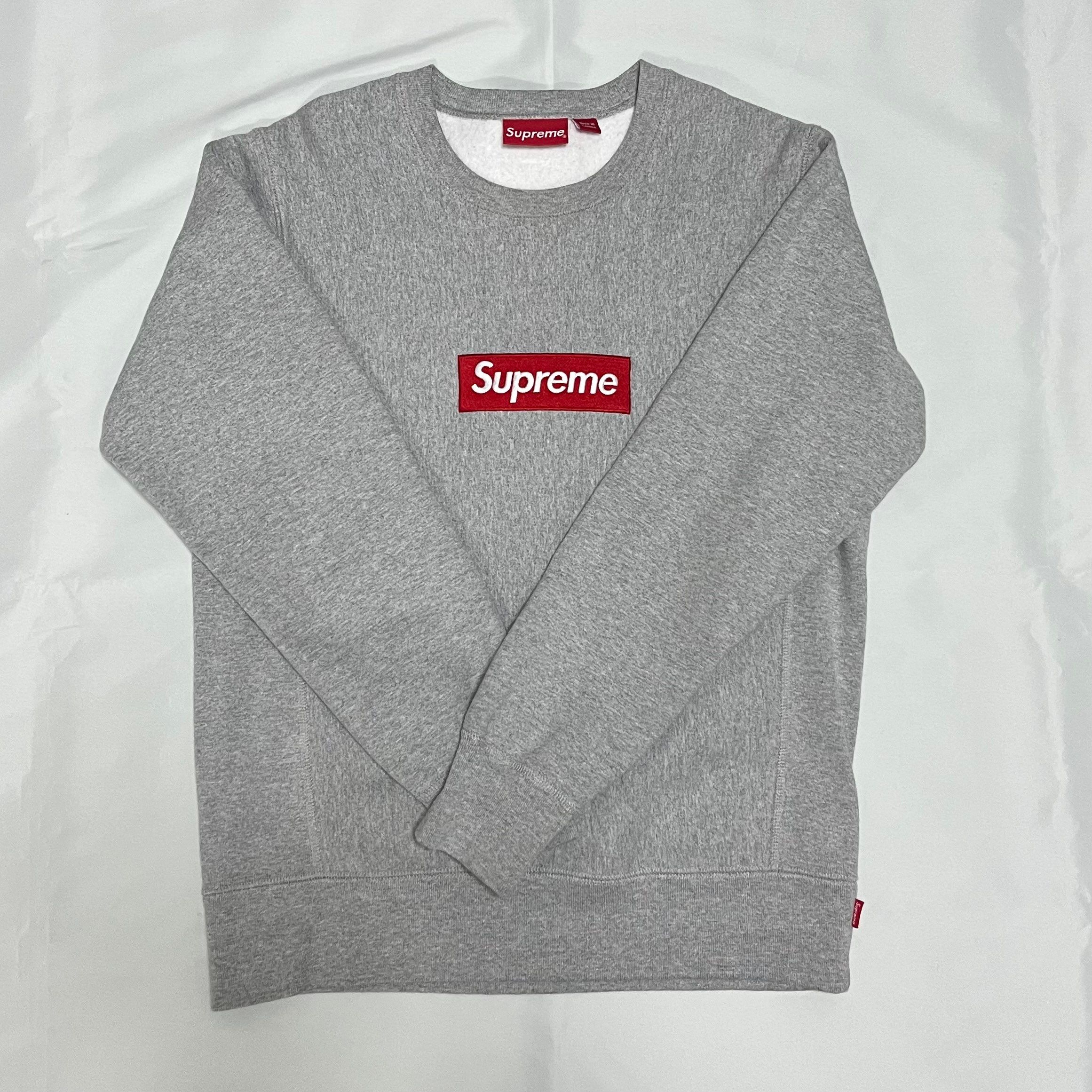 Supreme Box Logo Crewneck Sweatshirt "Ash Grey" (18FW)