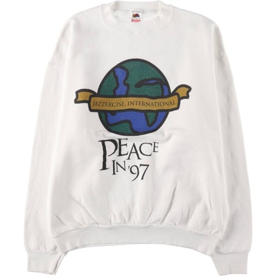 古着 90年代 フルーツオブザルーム FRUIT OF THE LOOM プリントスウェットシャツ トレーナー USA製 メンズXL相当 ヴィンテージ/eaa520719