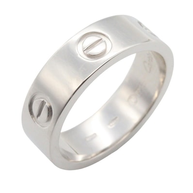 カルティエ CARTIER ラブリング リング・指輪 ジュエリー K18WG(ホワイトゴールド) メンズ レディース シルバー系 B4084700 【中古】