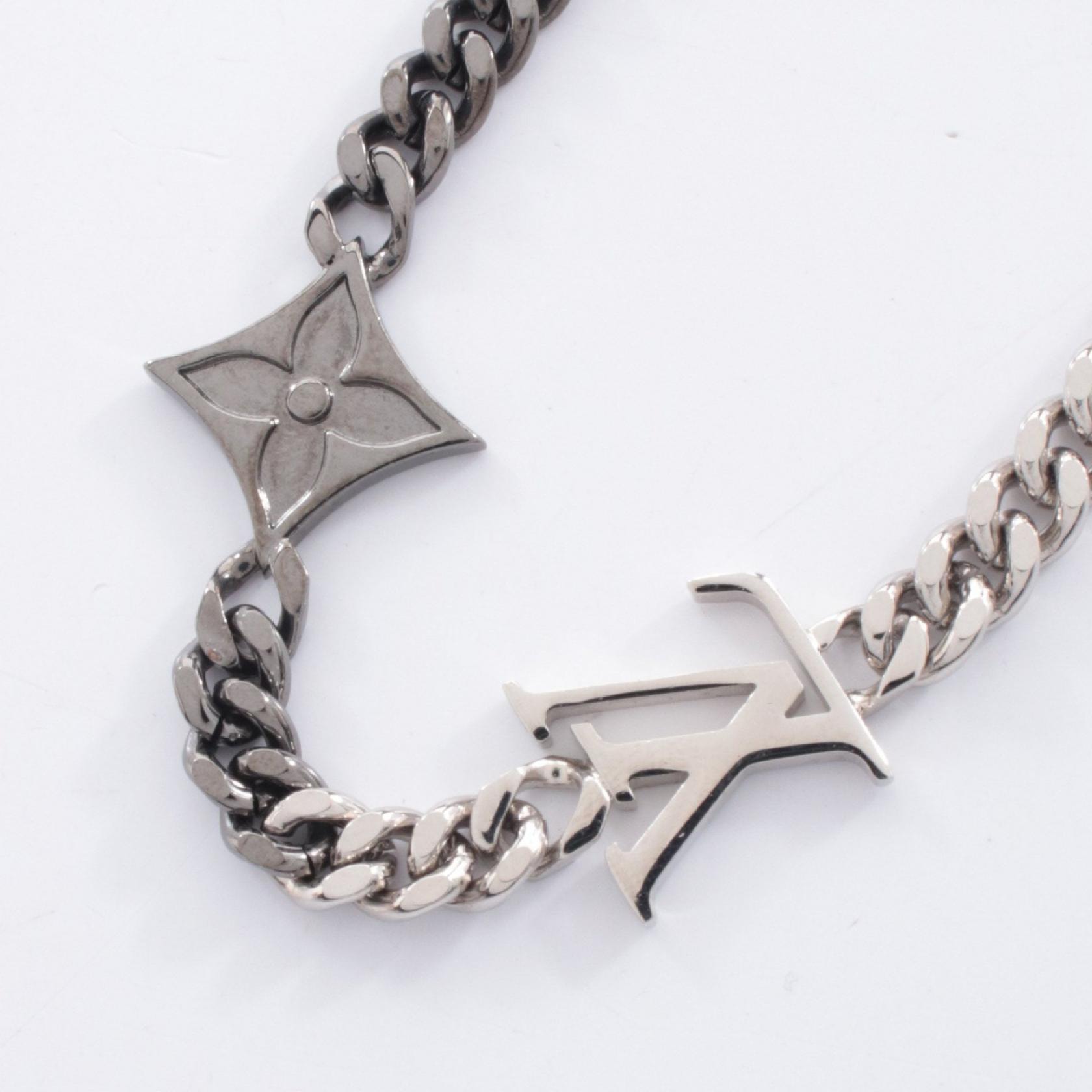 ルイ・ヴィトン LOUIS VUITTON LVインスティンクト ブレスレット アクセサリー ステンレススチール シルバー メンズ シルバー系 M00508 【中古】