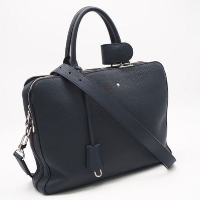美品 LOUIS VUITTON ルイ・ヴィトン トリヨン アルマンド ブリーフケース M42681 2wayブリーフケース ネイビー トリヨンレザー メンズ