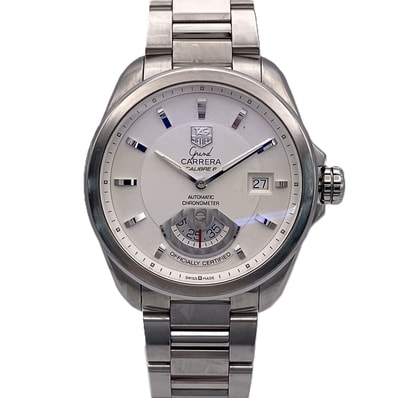 TAG HEUER タグホイヤー グランドカレラ キャリバー6 自動巻き 腕時計 WAV511B.BA0900 ステンレススチール シルバー ホワイト メンズ【中古】