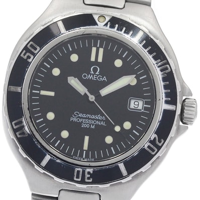 オメガ シーマスター200m デイト クォーツ メンズ 【中古】