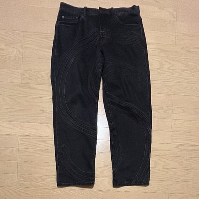 Supreme S Logo Loose Fit Jean "Washed Black"