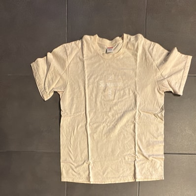 Supreme Cross Box Logo Tee "Natural"