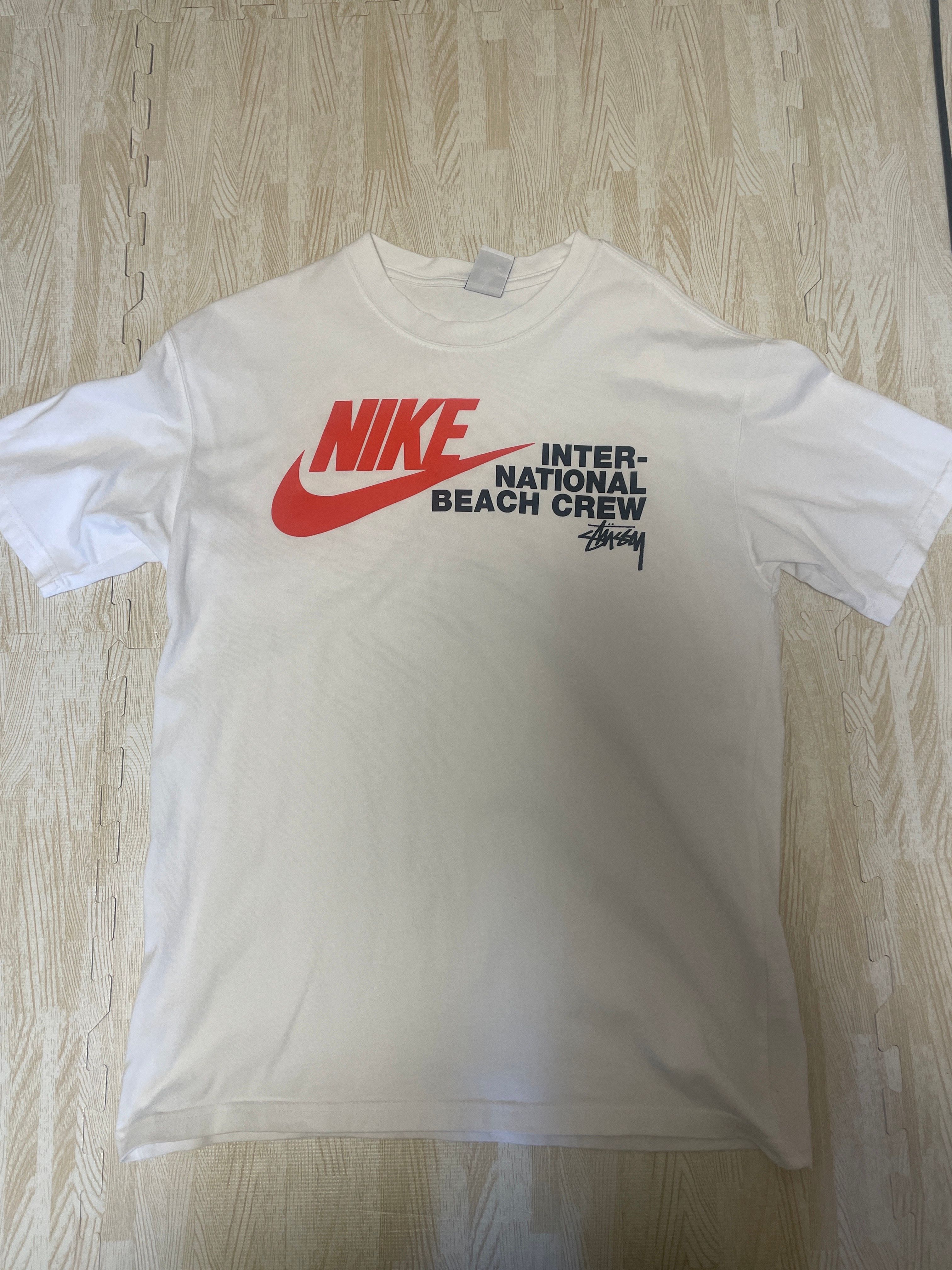 Nike x Stussy International Beach Crew T-Shirt "White"