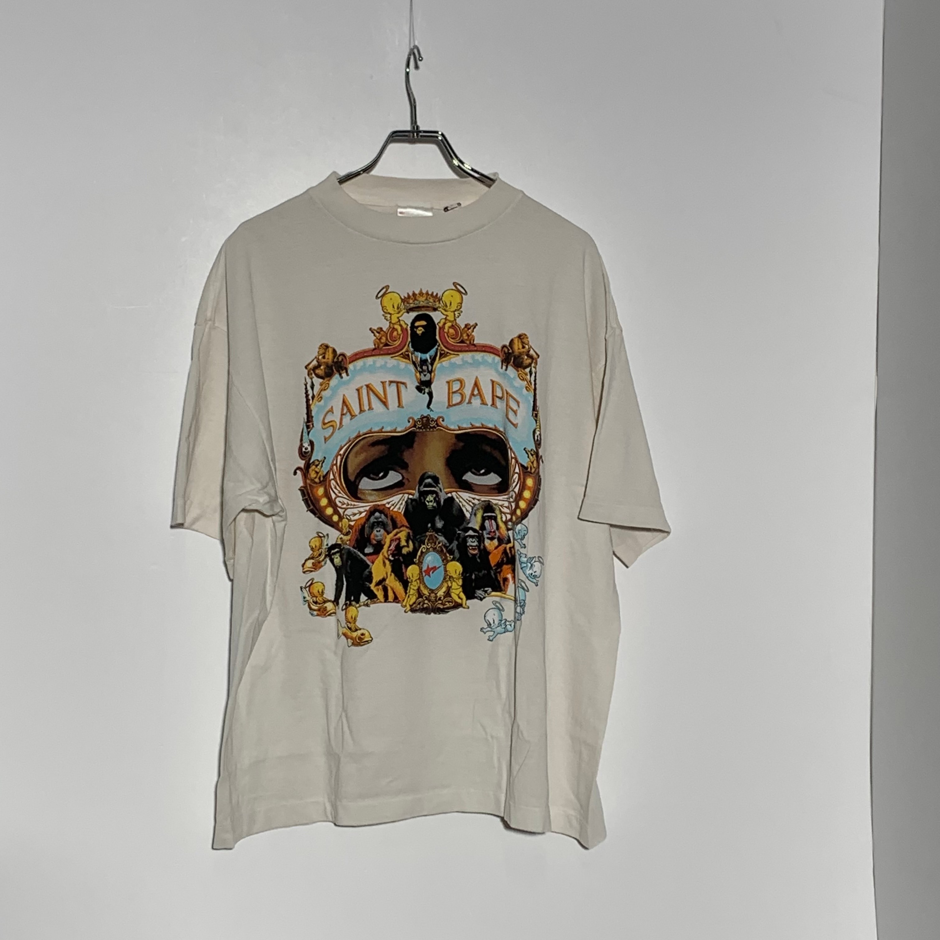 SAINT Mxxxxxx x A BATHING APE BAPE SS Tee Generation "White"