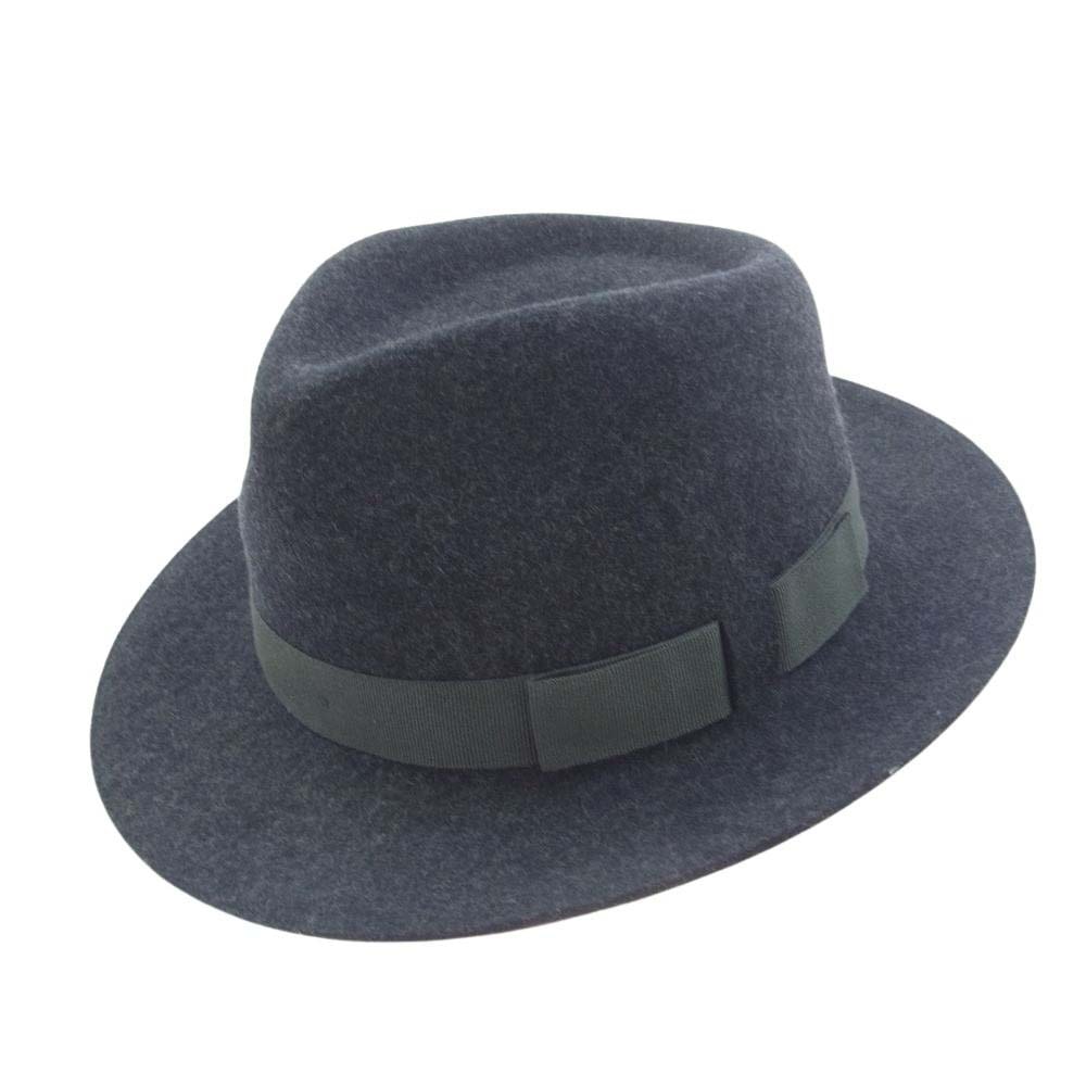 Paul Smith ポール・スミス 帽子 ウール バイカラー 中折れ ハット グレー系【中古】