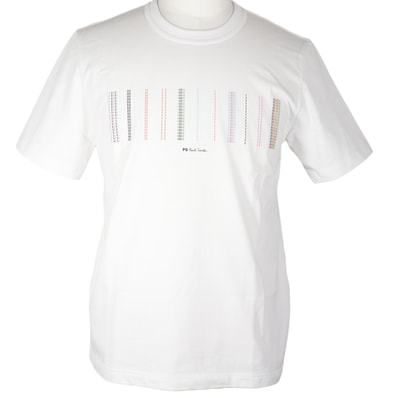ポール・スミス Stitch Stripe メンズ半袖Tシャツ