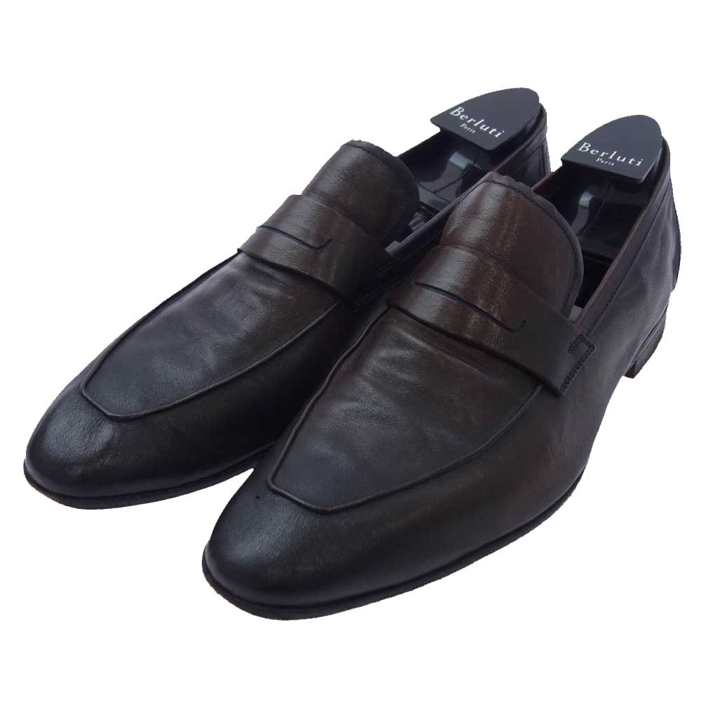 Berluti ベルルッティ ドレスシューズ ANDY アンディ レザー ローファー ブラウン系 7【中古】