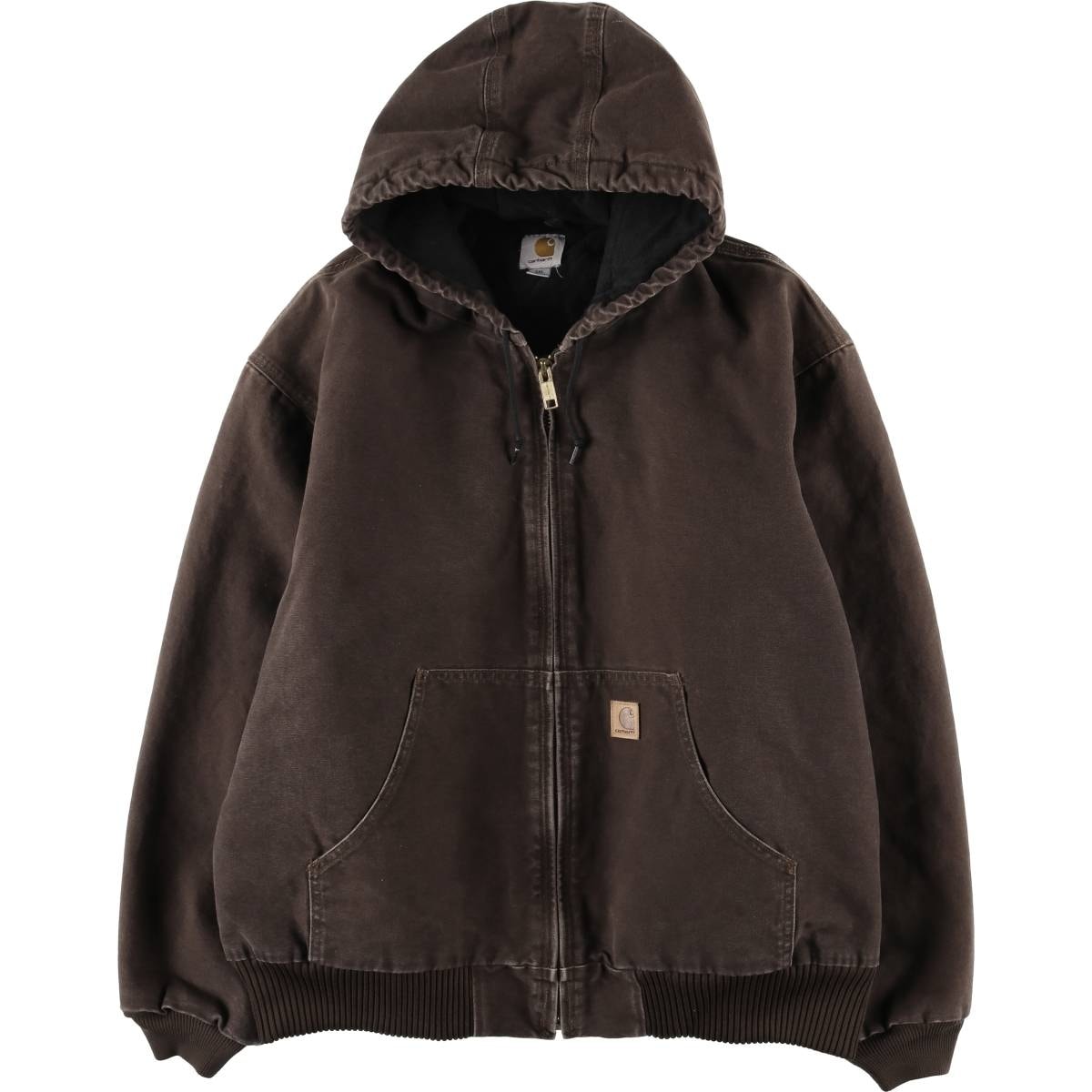 古着 カーハート Carhartt 中綿入り アクティブジャケット ダックフルジップパーカー メンズXXL相当/eaa608856