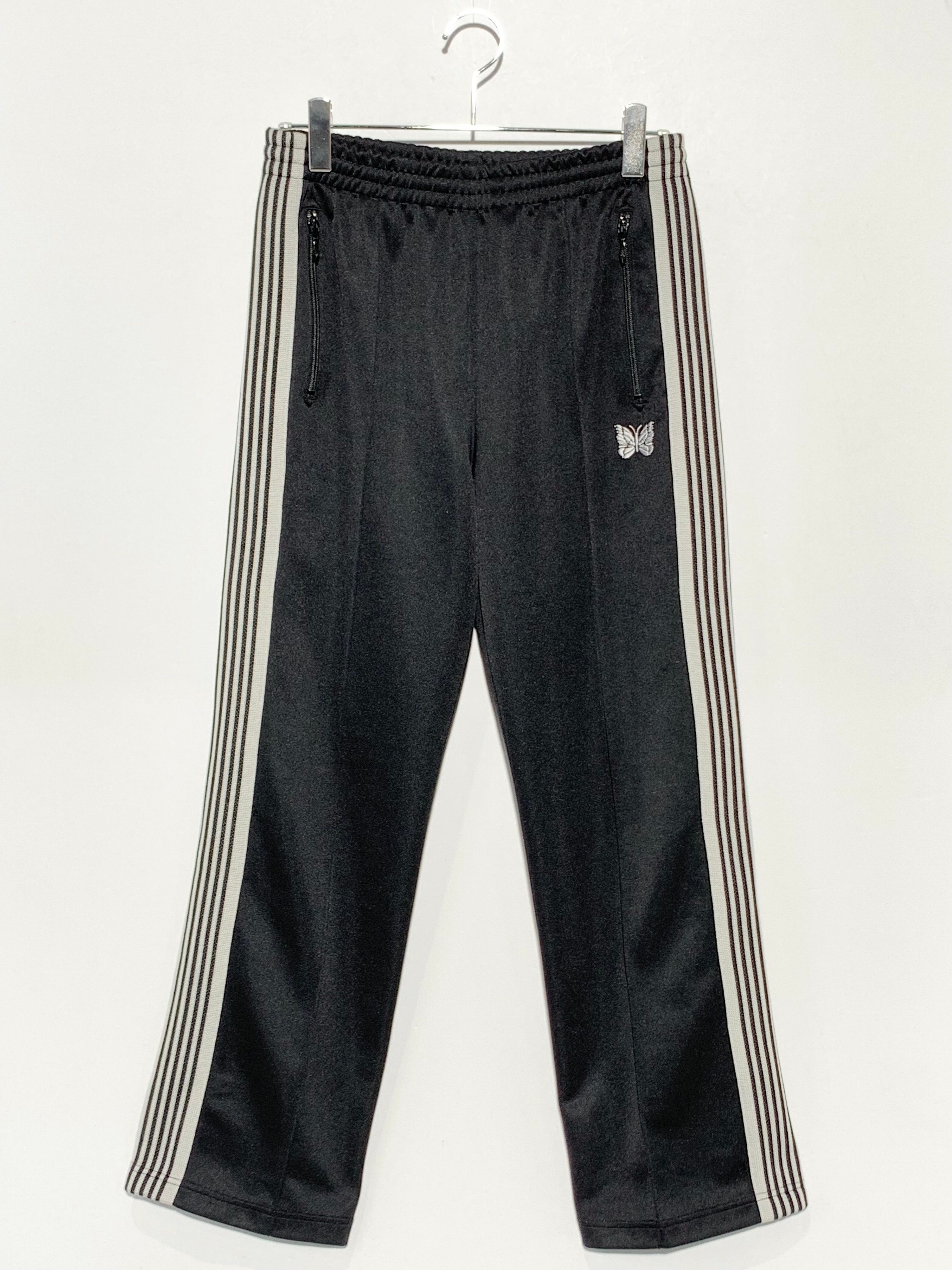 NEEDLES x LHP Track Pants Poly Smooth "BlackWhite"